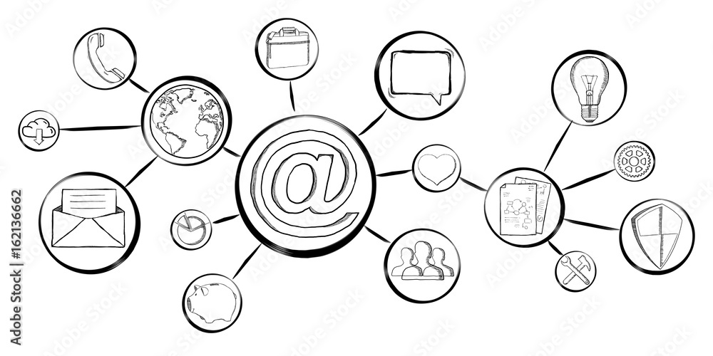 Canvas Prints hand-drawn multimedia sketch interface