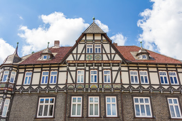 Fototapeta na wymiar Fachwerkhaus in der Altstadt zu Goslar in Niedersachsen