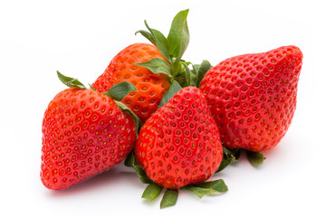 Strawberry isolated on white background. Fresh berry.