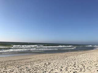 The sea and the beach without people