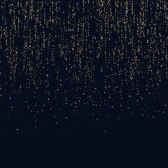 Naklejka na ściany i meble Bright vector illustration Magic rain of sparkling glittery particles lines