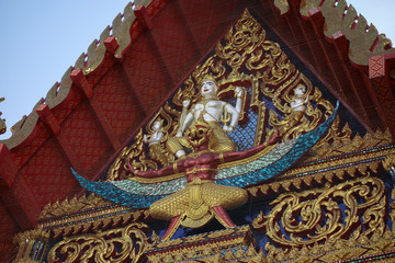 Fototapeta na wymiar Wat Thewarat Kunchorn Worawihan Bangkok Thailand
