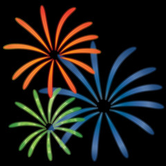 Fireworks vector Illustration
