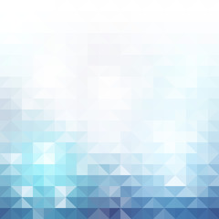 Obraz premium Blue triangles abstract background