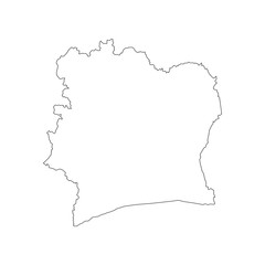 Ivory Coast map