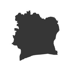 Fototapeta na wymiar Ivory Coast map