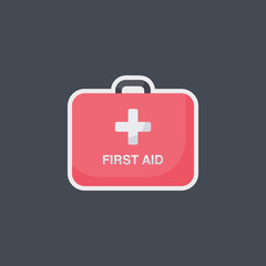 First aid vector flat icon