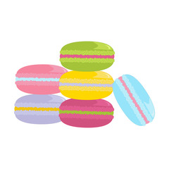 Macarons cake illustration