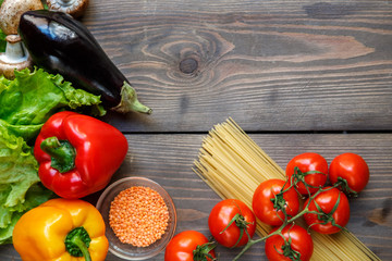 Vegetables fresh isolated on table indoors