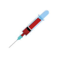 Fototapeta premium isolated medicine syringe