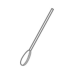 isolated cotton swab