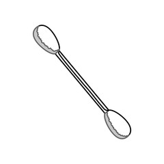 isolated cotton swab