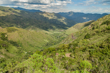 Fototapeta na wymiar Tierradentro valley in Colombia