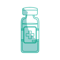 isolated medicine liquid bottle