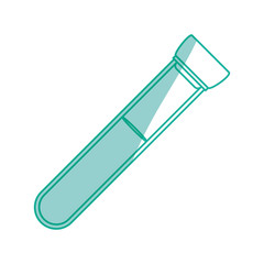 isolated blood test bottle