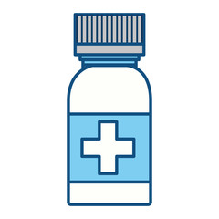 Obraz premium isolated medicine liquid bottle