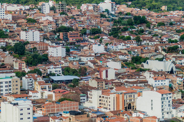 Fototapeta na wymiar Aerial view of San Gil town, Colombia