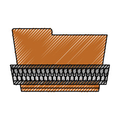 metallic zipper symbol