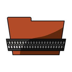 metallic zipper symbol