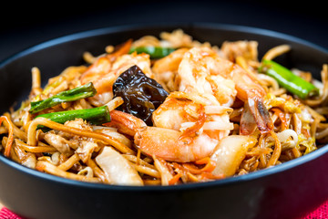 fried noodle asian food on the table