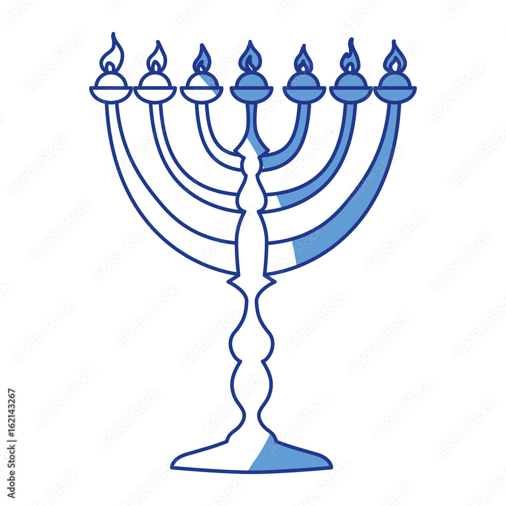 Canvas Prints jewish chandelier menorah