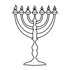 Jewish Chandelier menorah