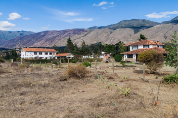 Fototapeta na wymiar Mansions in Villa de Leyva, Colombia.