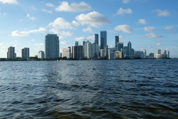 Fototapeta premium Downtown Miami Skyline in the Summer