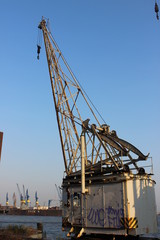 Kran am Hamburger Hafen 