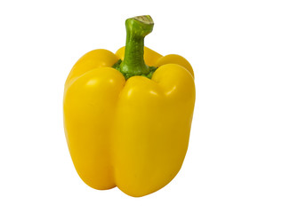 Raw peppers in white background