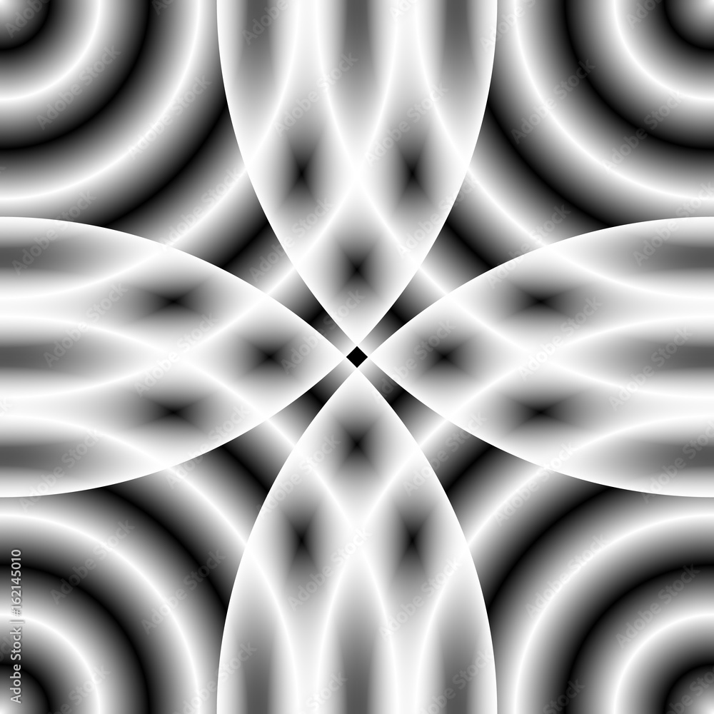 Poster Circular pattern with concentric circles. Faded overlapping circle shapes, abstract ripple effect