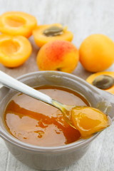 confiture d'abricots du roussillon,d'été
