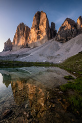 Obraz premium Reflexion der drei Zinnen