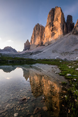 Spiegelung der drei Zinnen