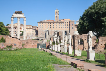 Fototapeta na wymiar Ruins of the forum
