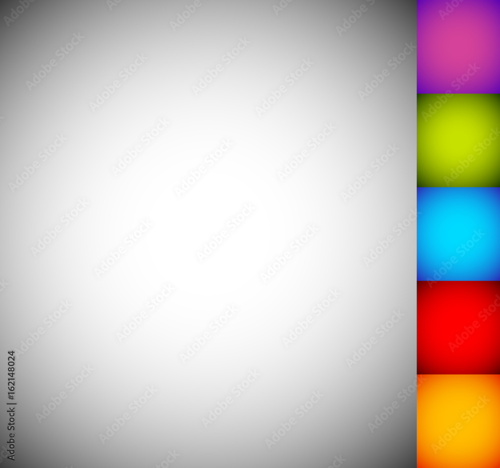 Aufkleber shaded backdrop in 6 color. empty colorful background