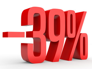 Minus thirty nine percent. Discount 39 %.