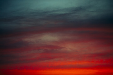 Sunset sky colors 