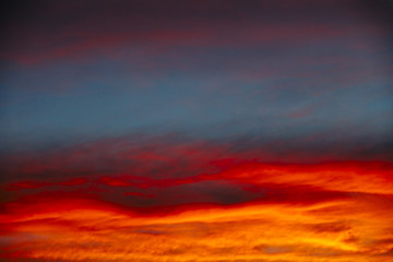 Sunset sky colors 