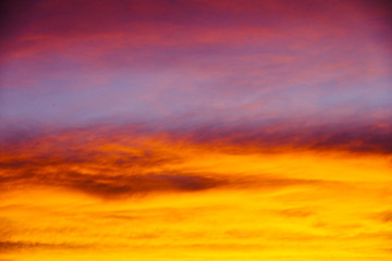 Sunset sky colors 