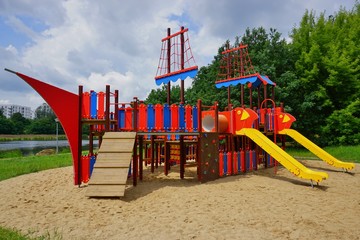 Children play area - toys outdoor - Children's Playground
