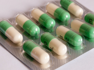 fluoxetine, prozac pills in a packet upside down