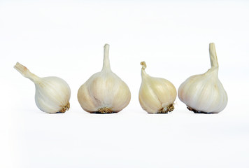 garlic isolated on white background 