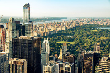 New York skyline with Central Park, United States