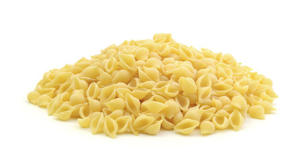 Pasta seashells isolated