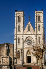 Fototapeta na wymiar Gothic cathedral in France