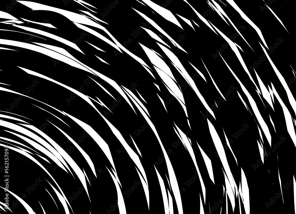 Aufkleber Element, pattern with wavy, distorted lines. Abstract geometric illustration in black and white
