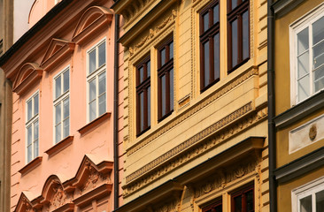 Fototapeta na wymiar Old Town buildings facades