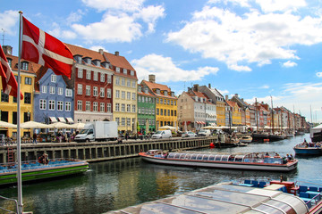Nyhavn in Copenhagen, Denmark