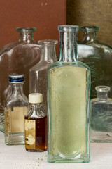 Vintage medicine bottles